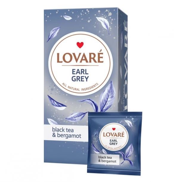 Чай черный с бергамотом Lovare 24пак х 2г