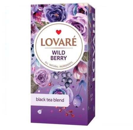 Чай черный Lovare Wild berry 24пак х 2г