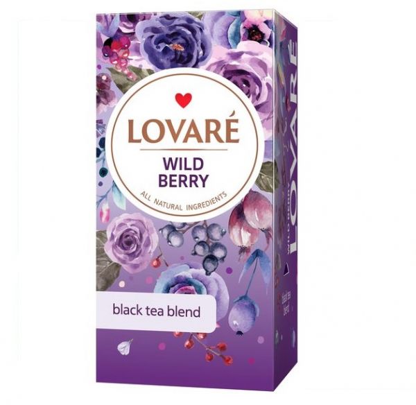 Чай черный Lovare Wild berry 24пак х 2г