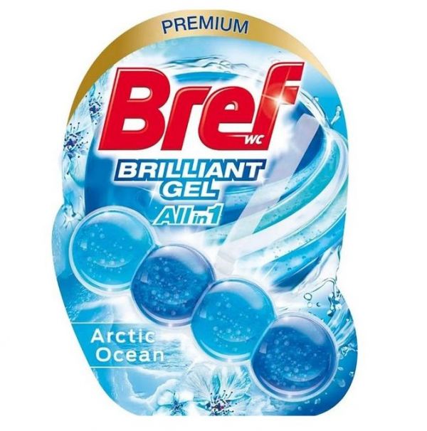 Освіжувач для унітазу Bref Блискучий гель 42 мл кульки 11шт/ящ