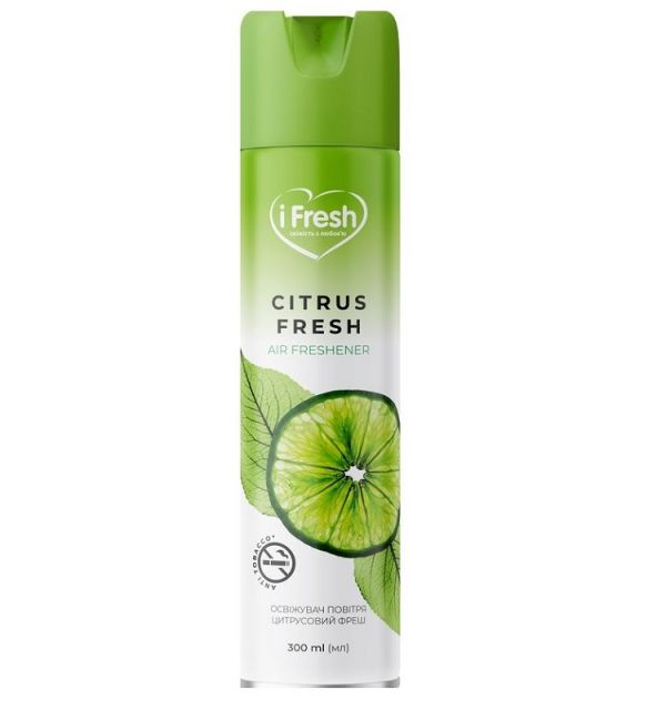 Освежитель воздуха 300мл iFresh Цитрус Антитабак 24шт/ящ