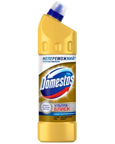 Чистячий засіб для миття та дезинфекції Domestos 1л Ультра Блиск 12шт/уп