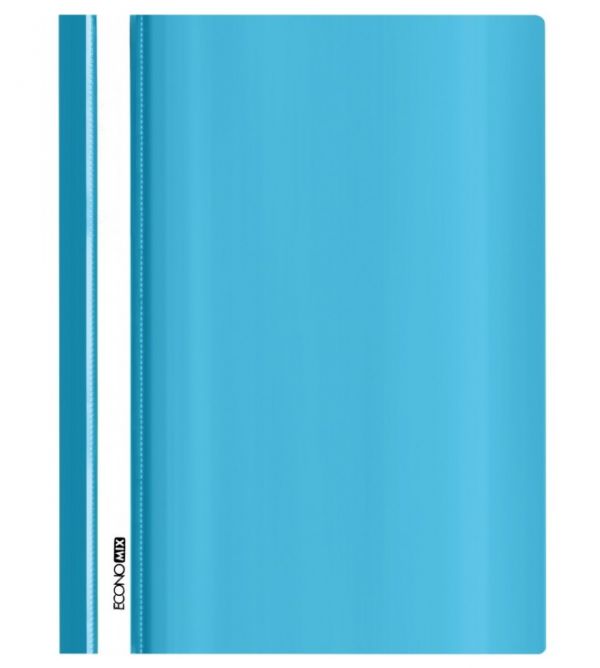 Скоросшиватель пластиковый А4 Economix E31511-21 бирюзовый 10/300шт/уп