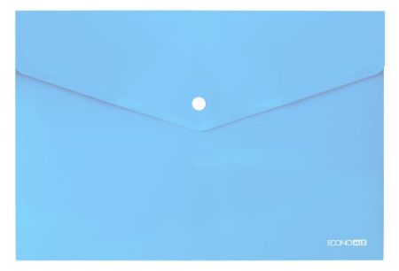 Конверт с кнопкой А4 Economix E31301-82 непрозрачный пастельно-голубой 12/120шт/уп