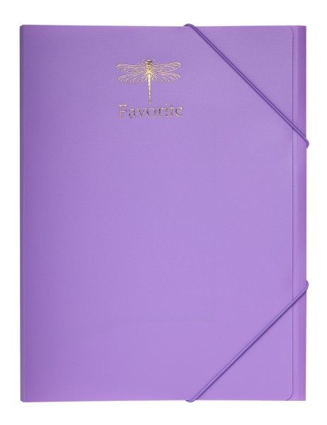 Папка на резинке А4 BM.3954-26 Pastel сиреневая 120шт/уп