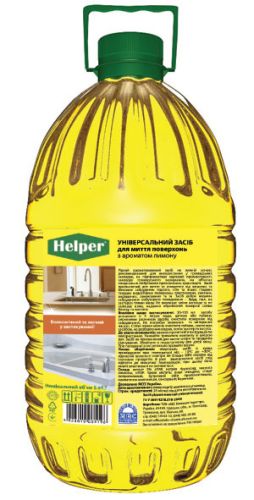 Моющее средство для уборки Helper Универсальный Лимон 5л 14314 3шт/ящ