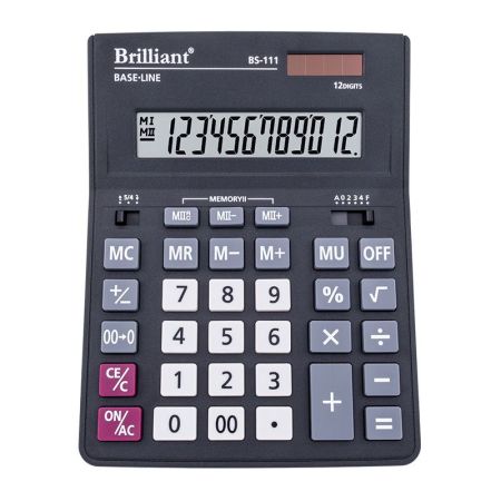 Калькулятор BRILLIANT BS-111 12р 205х159х27мм 10/40шт/уп