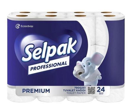 Туалетная бумага белая 3слоя 24 шт Selpak Professional Premium 32761823 3уп/ящ