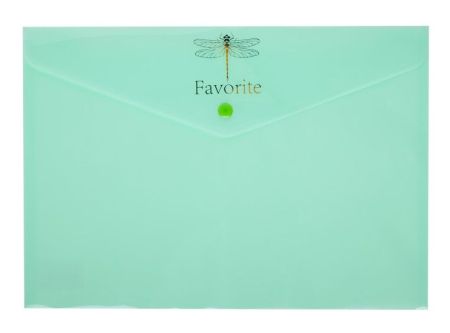 Конверт с кнопкой А4 BM.3953-38 Pastel мятный 6/120шт/уп