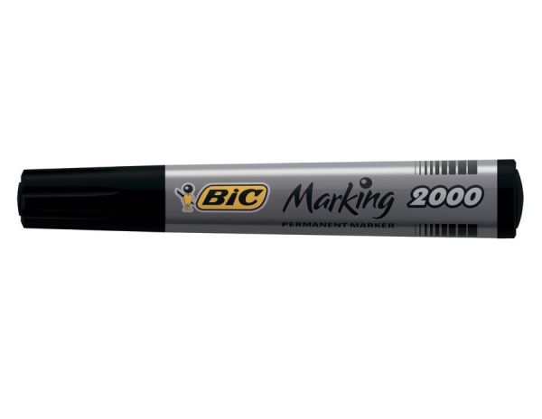 Маркер перманентний 1-3мм BIC EKO 2000 чорний кулевидний 12шт/уп
