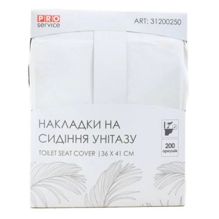 Покрытия гигиенические на унитаз 1/4 сложения PRO 200шт/уп 31200250 20шт/ящ
