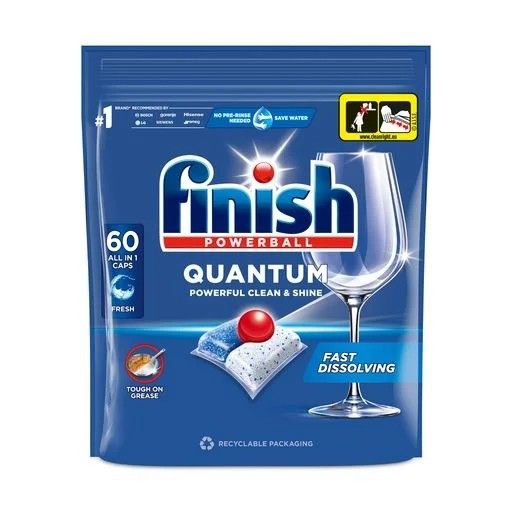 Моющее средство для посудомоечных машин Finish Quantum All in 1 60 шт