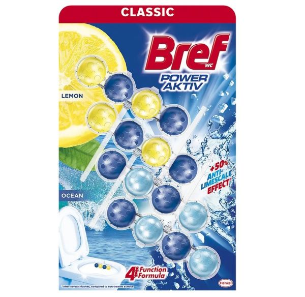Освежитель для унитаза Bref Сила Актив 4в1 шарики 4х50г