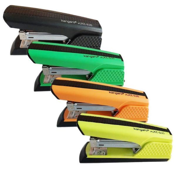 Степлер №24/6 26/6 30л 42мм пластиковый Kangaro NXT-S35 ассорти