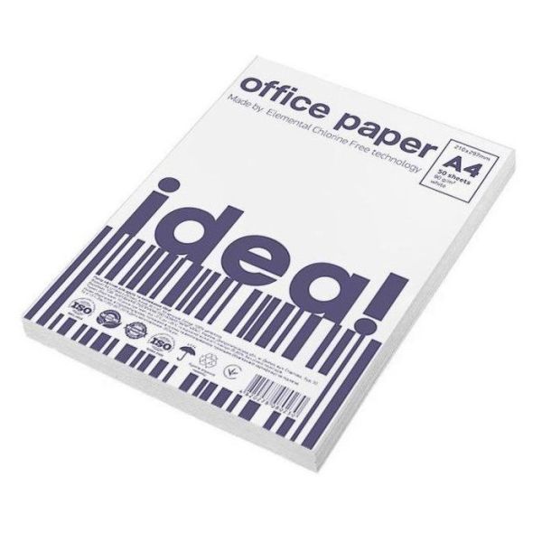 Бумага А4  50л  idea!  (Ukraine)
  80 г/м.кв. 50 пач/ящ.