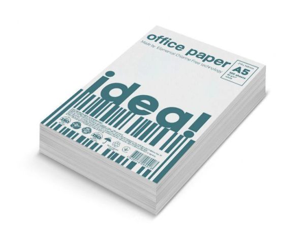 Бумага А5 500л  idea!  (Ukraine)  80 г/м.кв. 10 пач/ящ.