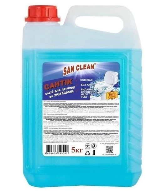 Засіб для догляду за унітазами San Clean Сантік 5л