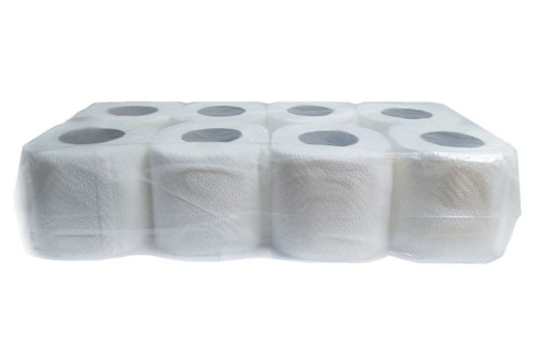 Туалетний папір білий 2шари 12,5м 8шт Papero TP028-8 48шт/уп