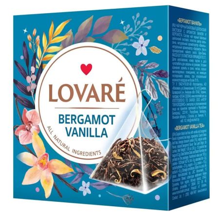 Чай чорний Lovare Bergamot vanilla 15пак х 2г
