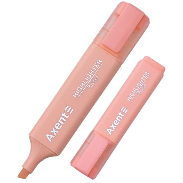 Маркер текстовый Axent 2537-24-a розовый pastel 12шт/уп