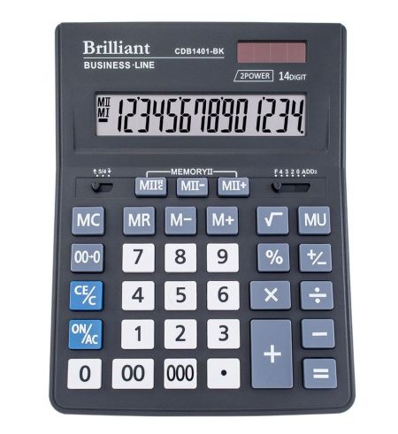 Калькулятор BRILLIANT CDВ-1401 ВК 14р 205х155х35мм 20/40шт/уп