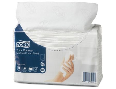 Полотенце бумажное ZZ белое 2cлоя 190л Tork Xpress Universial 20шт/уп 33870305