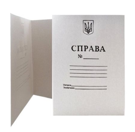 Папка для паперів Справа А4+ картон 0,3 мм 100/уп