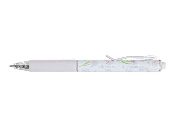 Ручка гелева автоматична BLOSSOM Шафран BM.8368-07 синя 40шт/уп