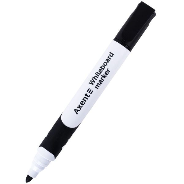 Маркер для доски Axent Whiteboard Comfort Grip 2552-01-a черный 12/144шт/уп