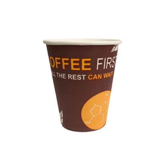 Стакан одноразовий 175мл паперовий кольоровий Coffee First  50шт/пак 40пак/ящ