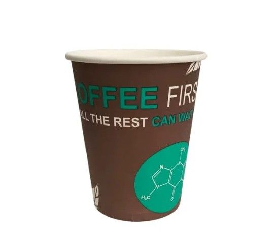 Стакан одноразовий 250мл паперовий кольоровий Coffee First  50шт/пак 40пак/ящ