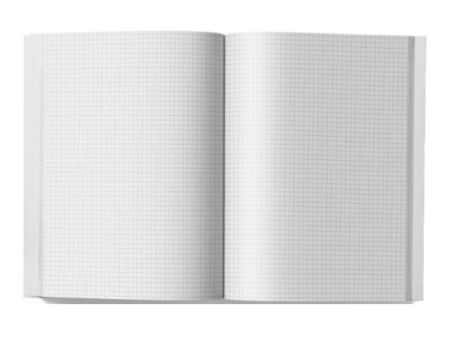 Книга А4 офсетна 96 арк. клітинка тверда ламінована обкладинка Figures pattern 8шт/уп
