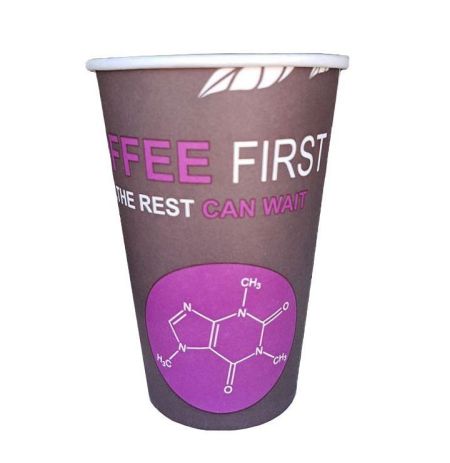 Стакан одноразовый 340мл бумажный цветной Coffee 50шт/уп 20уп/ящ