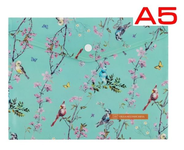Конверт с кнопкой А5 Axent 1496-33-a OS Spring 12шт/уп