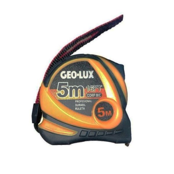 Рулетка 5м з фіксатором та магнітом Geo-lux