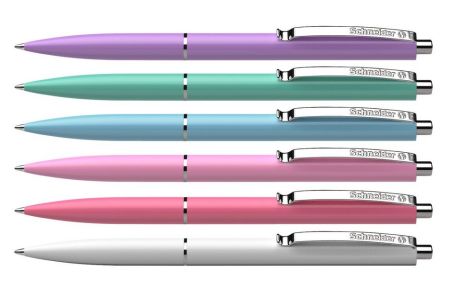 Ручка шариковая автоматическая Sсhneider К15 130840 Pastel корпус ассорти, синяя 50шт/уп