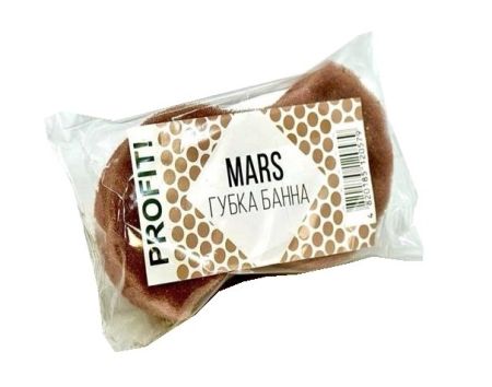 Губка банная с массажным слоем 1шт Profit Mars 50шт/ящ
