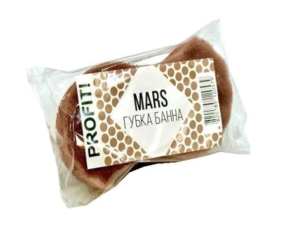 Губка банная с массажным слоем 1шт Profit Mars 50шт/ящ