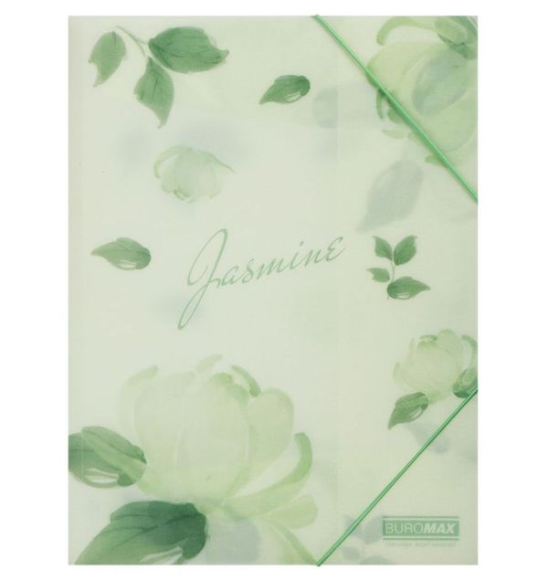 Папка на резинке А4 BM.3908-38 Arabeski матовая мятная 12шт/уп
