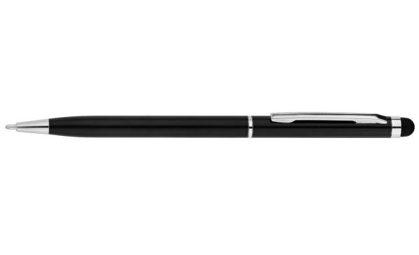 Ручка кулькова металева Economix E10308-01 STYLUS корпус чорний,синя 50шт/уп