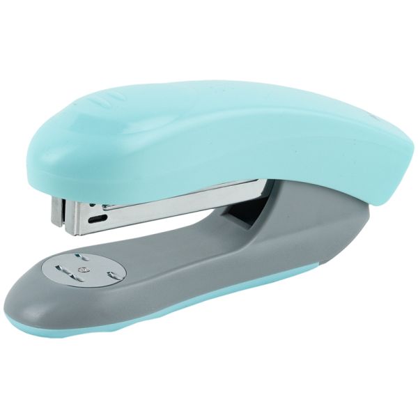 Степлер №24/6 26/6 20л 65мм пластиковый Axent Welle-2 Pastelini 4820-09-a голубой 12/96шт/уп