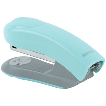 Степлер №24/6 26/6 20л 65мм пластиковый Axent Welle-2 Pastelini 4820-09-a голубой 12/96шт/уп