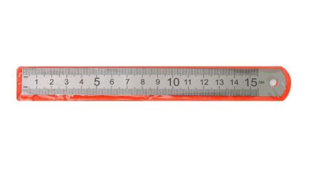 Линейка 15см стальная Economix Е81388 10/40шт/уп