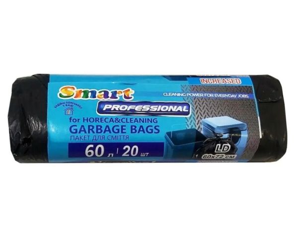 Пакет для сміття 60л 60*72 20шт