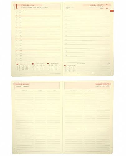 Щоденник А5 датований тверда обкладинка Leo Planner Bruno сірий 252685