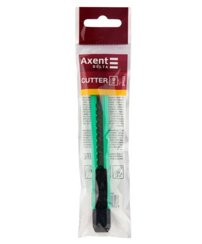 Нож канцелярский 9мм пластиковый корпус Axent d6525 60/1200шт/уп