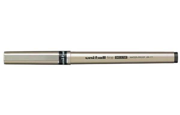 Ручка капілярна ролер Uni DELUXE UB-177.Blue 0,7мм синя 12/144шт/уп