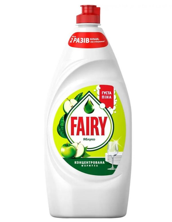 Средство для мытья посуды Fairy 900мл Зеленое яблоко 12шт/уп