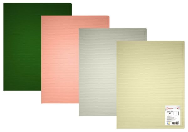 Дисплей-книга А4  20 файлов Morandi ассорти Optima O32140 25шт/уп