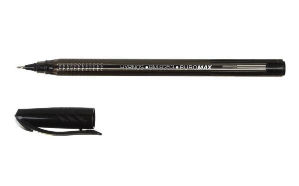 Ручка масляна Buromax HYPNOS BM.8353-02 чорна 50/1000шт/уп